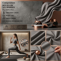 Tissu extensible léger en nylon et élasthanne 170 GSM, largeur 170 cm, pour la danse et les vêtements de sport décontractés