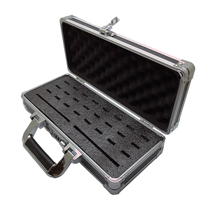 Flash <span class=keywords><strong>USB</strong></span> thumb drive chủ lưu trữ Organizer Trường hợp với xoay xử lý chống sốc nhôm trường hợp công cụ để giữ 24 <span class=keywords><strong>USB</strong></span> x 2 HDD khe cắm - Product Image 4