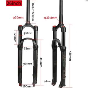Personnalisé BOLANY Épaule/À Distance <span class=keywords><strong>Suspension</strong></span> Vélo Fourche Avant 26 /27.5/29 pouces En Aluminium Montagne En Alliage Vélo Verrouiller la Fourche Avant - Product Image 6