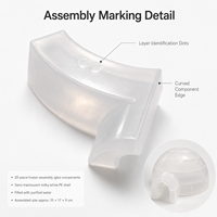Hoersun – Moule à glaçons modulaire en PE, réutilisable, personnalisable, 20 pièces, pour l'agrandissement des glaçons, ensemble de refroidissement, fabricant en gros