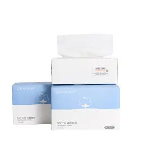 Produto de venda quente individual com embalagem personalizada seu próprio logotipo de papel de tecidos faciais de algodão