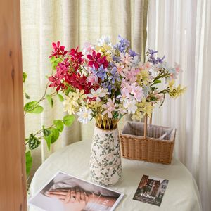 Fleur artificielle CallaFloral, simulation de freesia, blanche, rouge, jaune, rose, bleue, décoration intérieure, bouquet de mariage - Product Image 1