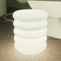 Tabouret lumineux LED RGB rechargeable 16 couleurs, étanche, en plastique PE, pour la maison, l'hôtel, la vente en gros et la location