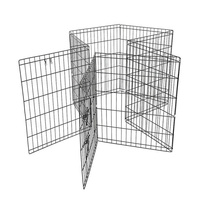 Parc de jeu pliable pour animaux de compagnie, panneaux de clôture modulaires en fil soudé pour chiens en extérieur