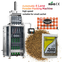 Macchina Automatica per Confezionamento Granulare Multi-Lane con Sigillatura su 3 Lati per Bustine di Pepe Bianco e Nero
