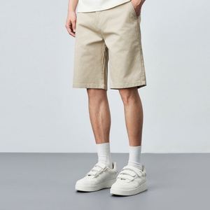 Factory Customized Men's Stretch Chino <b>Shorts</b> Summer Super Soft Woven Cotton Twill Mid Weight <b>Slim</b> <b>Fit</b> Casual Solid <b>Cargo</b> - Product Image 1