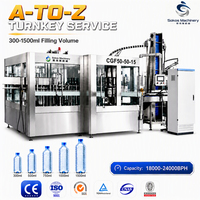 Machines de purification et d'embouteillage d'eau complètes Sokos pour une ligne de production entièrement automatique de machines de remplissage d'eau potable de 500 ml