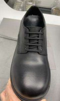 Scarpe Eleganti da Uomo in Vera Pelle, Scarpe Nere con Lacci e Plateau, Calzature Alla Moda e Trendy con Rialzo in Pelle