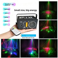 Mini projecteur laser LED transfrontalier 5-en-1, effets stroboscopiques Northern Rave RGBW 3W, contrôle par télécommande/son, pour boîtes de nuit