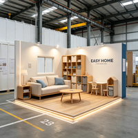 Furnitur Ruang Tamu Prefabrikasi Mewah Desain Kustom Modular untuk Vila Rumah Prefab