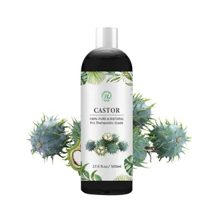 HL- Organic Cold Pressed Carrier Oils Supplier, 500ML,Bulk Black jamaican castor oil for hair growth original | Aromatherapy