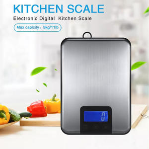 Balance de cuisine numérique en acier inoxydable 15 kg, facile à nettoyer, argent, précision 1 g, balance électronique pour la pâtisserie, vente en gros - Product Image 4