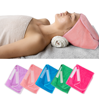 Serviette de beauté en microfibre avec logo brodé du fabricant, super absorbante, séchage rapide, écologique, pour salon de beauté, SPA, maison, hôtel