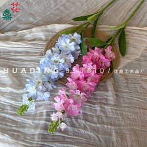Fleurs artificielles en soie, orchidée à branche unique, réaliste, décoration de mariage et de maison - Product Image 2