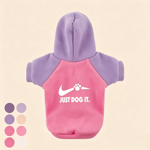Sudadera con Capucha para Perro, Diseño de Bloques de Color con Logotipo Personalizado, Tejido Suave, Sudadera para Cachorro, Venta al Por Mayor, Disponible en Stock - Product Image 1
