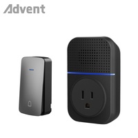 Sonnettes sans fil pour la maison, sonnette de porte étanche sans fil avec prise, sonnette de porte intelligente sans fil blanche