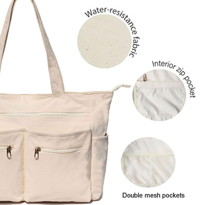 Sacs à bandoulière multi-poches en nylon personnalisés, résistants à l'eau, pour enseignants, infirmières, ordinateur portable, travail quotidien, sac fourre-tout - Product Image 3