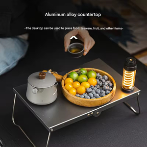 Ultra-Light Aluminum Alloy <b>Camping</b> <b>Table</b> <b>Foldable</b> Rectangular Portable for Outdoor Casual Dining <b>Camping</b> - Product Image 4