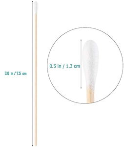 Nettoyage écologique, 300 pièces de cotons-tiges en coton de couleurs mélangées avec bâtonnet en plastique, dans une boîte demi-ronde rénovée - Product Image 2