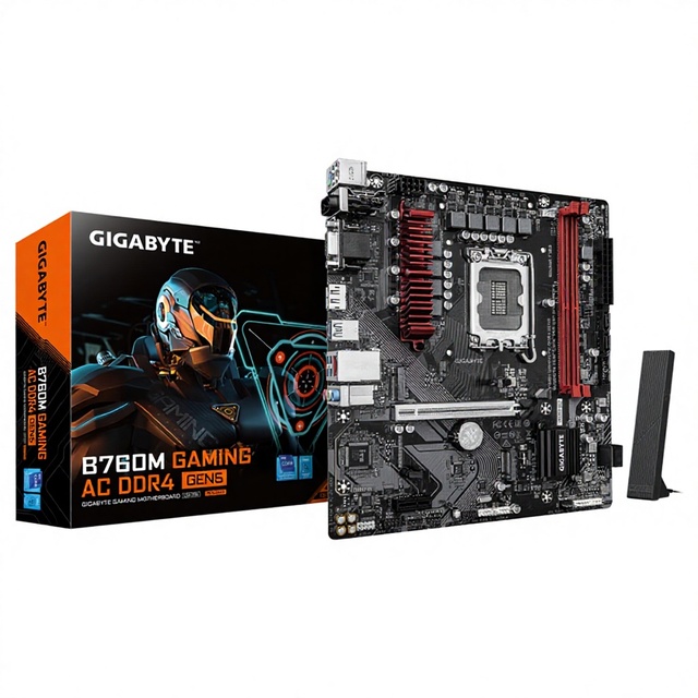 Gigabyte B760M GAMING AC DDR4 M ATX Desktop Computer Motherboard New Intel SATA Double Channel M.2 Ports 64GB Max RAM I5-I7