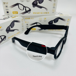 แว่นตาอัจฉริยะ AIMB-<span class=keywords><strong>V3</strong></span> รุ่นล่าสุด แฟชั่นทันสมัย เลนส์เปลี่ยนได้ รับสายโทรศัพท์ ดูเพลง แสดงผล ควบคุมด้วยบลูทูธ กล้องถ่ายรูปในตัว - Product Image 4