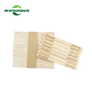 Custom size Eco-friendly Natural Biodegradable wooden Popsicle ice cream lip stick production line