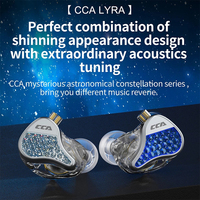 CCA-auriculares metálicos LYRA HiFi con micrófono, dispositivo de audio con cancelación de ruido y Monitor de música