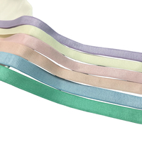 50 Yards 3/8 "soutien-gorge sangles élastiques vente en gros brillant Satin Nylon Spandex élastique sous-vêtements ruban pour bricolage couture à la main ruban de garniture
