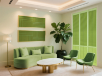 Persianas Redondas Pintadas en Gris o Negro, Elegantes y Duraderas, Persianas Horizontales de PVC Modernas, Persianas de Plantación, Tamaño Personalizado de Fábrica
