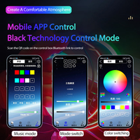 Symphony New RGB LED Acrylique Strip Lights Lampe d'ambiance intérieure de voiture avec APP Control Hidden Style Neon Atmosphere