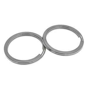 Stainless Steel <b>Key</b> Ring Flat <b>Key</b> Fob 2.0*32mm Round Hard Wearing Metal <b>Key</b> <b>Chain</b> Accessory Multiple Sizes Available - Product Image 3