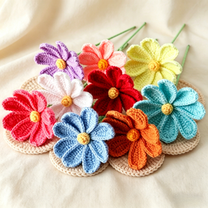 Fashionable Multi-color Hand-Woven Exquisite Floral Art Handicrafts Home As Decor Gifts for Valentine's Day
