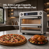 Horno Freidora de Aire Digital Multifuncional de Acero Inoxidable 36L OEM para Pizza y Más