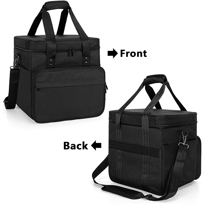 Caisse à Vinyles Ignifugée & Imperméable - Range 100+ LP, 34x34x34 Cm - Serrure à Code, Pliable - Protection Maximale - 3
