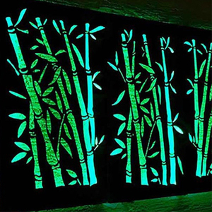 Corten Laser Cut <b>Bamboo</b> Decorative Metal Wall Panels - Product Image 3