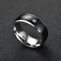 Multifunktionaler Türschloss-Schlüssel Social Media Sharing 213 Chip NFC Ring RFID Schwarzer Keramik Smart Fingerring