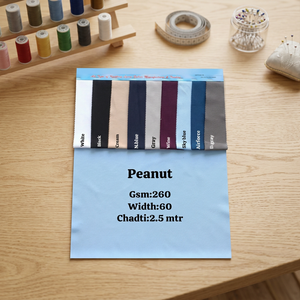 Tissu Lycra Arachide 260 GSM en Gros, Matière Tricotée Texturée en Polyester Spandex de 60 Pouces pour Survêtements et T-shirts - Product Image 3