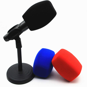 LOGO Print <b>Mic</b> Foam Box Big <b>Wireless</b> Microphone Noise Reduction Windproof Sponge Cap Vlog Interview Live Podcast <b>Mic</b> Foam Cover - Product Image 3