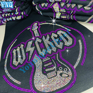 <strong>Wholesale</strong> Price Cheerleading Hotfix Custom Rhinestone <strong>Heat</strong> <strong>Transfer</strong> Design Iron On T-shirt - Product Image 4