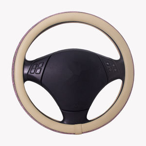 Housse de volant de luxe en cristal circulaire, entièrement ornée de strass, ajustement universel, accessoires intérieurs de voiture - Product Image 3