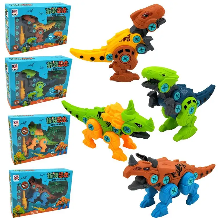 Wholesale Plastic Dinosaur Animal Model Toys Diy Assembly Children's Early Other Education Toys