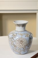 Nouveaux vases en porcelaine de style chinois Art Déco élégants et frais en jaune vert et rose pour la décoration de la maison