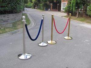 경제 중국 핫 세일 군중 통제 우단 밧줄 장벽 전통적인 빨간 양탄자 밧줄 Stanchions 폴란드 - Product Image 3