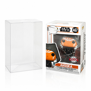 Protecteur de blister pliable certifié GRS en APET anti-rayures avec double extrémité pliée, estampage à chaud OEM pour l'affichage des figurines <span class=keywords><strong>Funko</strong></span> <span class=keywords><strong>Pop</strong></span> - Product Image 3