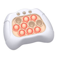 Jeu sensoriel à bulles en plastique et silicone KSF, rapide à pousser, jouet anti-stress électronique, jouet de mémoire lumineux, Popit à pousser rapidement, pour les âges 5-13