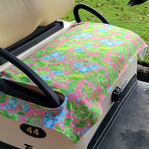 Couverture de siège de voiturette de golf à <span class=keywords><strong>motif</strong></span> personnalisé/brodée serviette éponge antidérapante housses de siège de voiturette de golf - Product Image 5