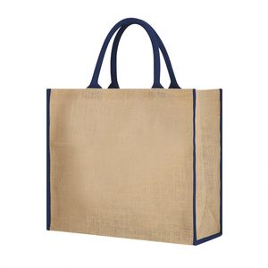 Bolsa de Playa de Yute Lavable de Diseño Moderno, con Asa de Cordón, Cierre de Velcro, para Viajes y Uso Diario - Product Image 5