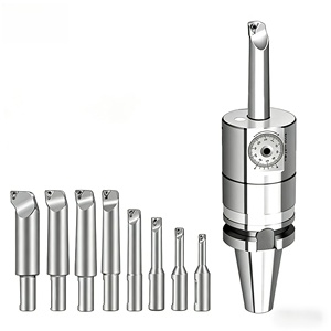 Nbj16 ठीक बोरिंग सेट परिशुद्धता बोरिंग हेड टूल किट 0.02 मिमी माइक्रोमीटर समायोजन पूर्ण टोलिंग सेट - Product Image 1