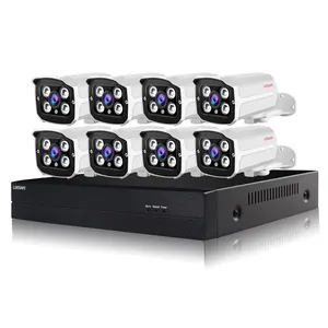 Prezzo di fabbrica H.264 IP66 Impermeabile 1080 p macchina fotografica della pallottola ahd ahd dvr combo kit 8 Canali P2p copertura alta messa a fuoco di sicurezza sistema