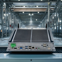OEM Mini PC industriel robuste sans ventilateur J6412 J4125 Core i3 i5 i7 Barebone Double LAN Double port RS232 DP Gamer POE
